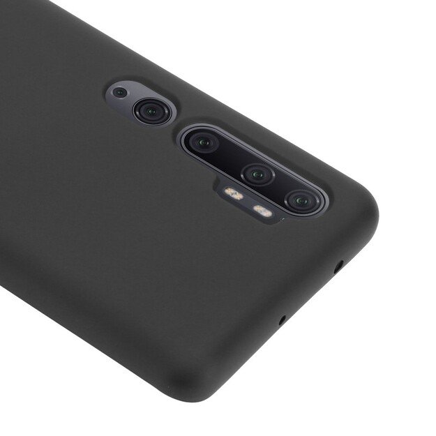 Crong Color Cover – lankstus dėklas, skirtas „Xiaomi Mi Note 10“ / „Mi Note 10 Pro“ (juodas)