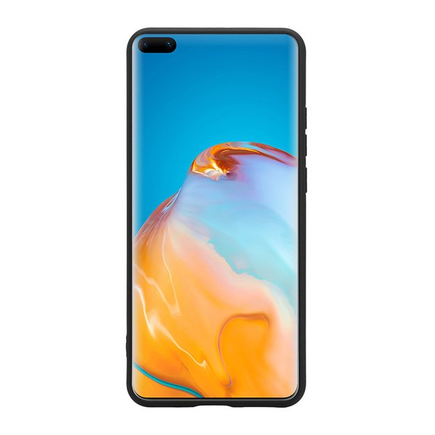 Crong Color Cover – lankstus dėklas, skirtas Huawei P40 (juodas)