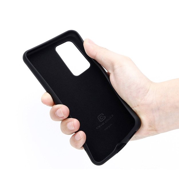 Crong Color Cover – lankstus dėklas, skirtas Huawei P40 (juodas)