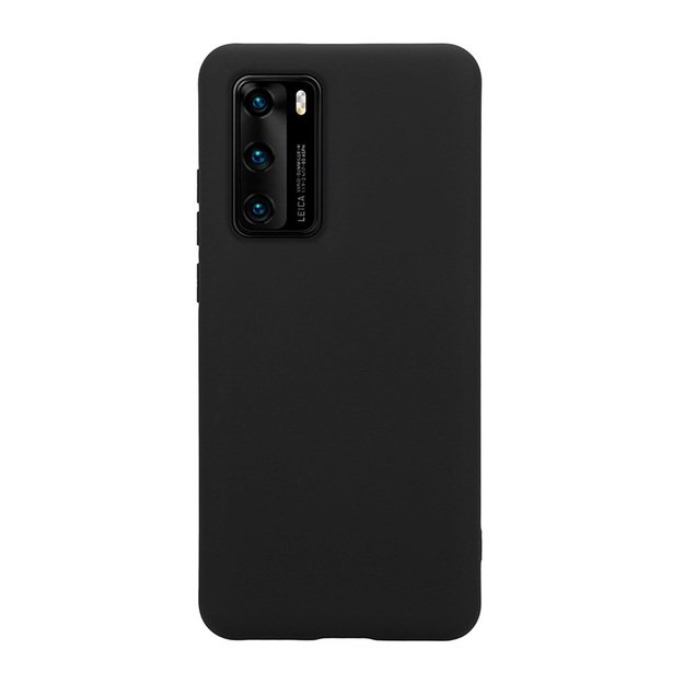 Crong Color Cover – lankstus dėklas, skirtas Huawei P40 (juodas)