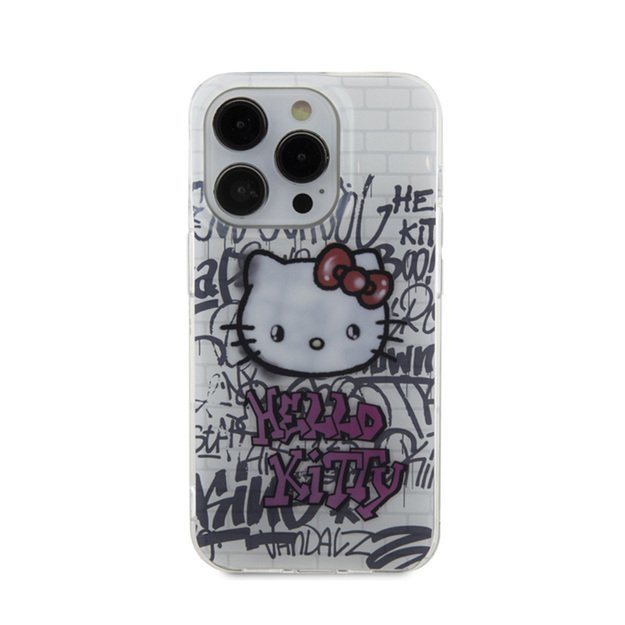 „Hello Kitty IML“ su „Kitty On Bricks Graffiti“ – „iPhone 14 Pro Max“ dėklas (baltas) 3