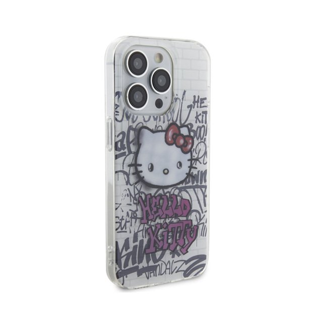 „Hello Kitty IML“ su „Kitty On Bricks Graffiti“ – „iPhone 14 Pro Max“ dėklas (baltas) 4