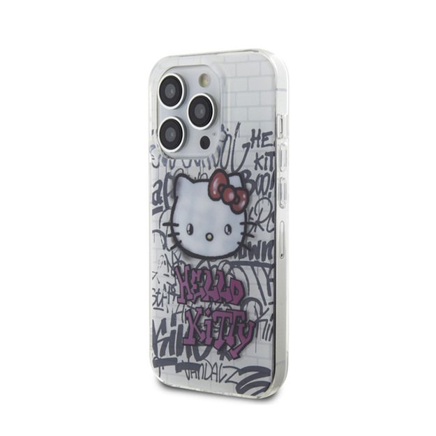 „Hello Kitty IML“ su „Kitty On Bricks Graffiti“ – „iPhone 14 Pro Max“ dėklas (baltas) 2