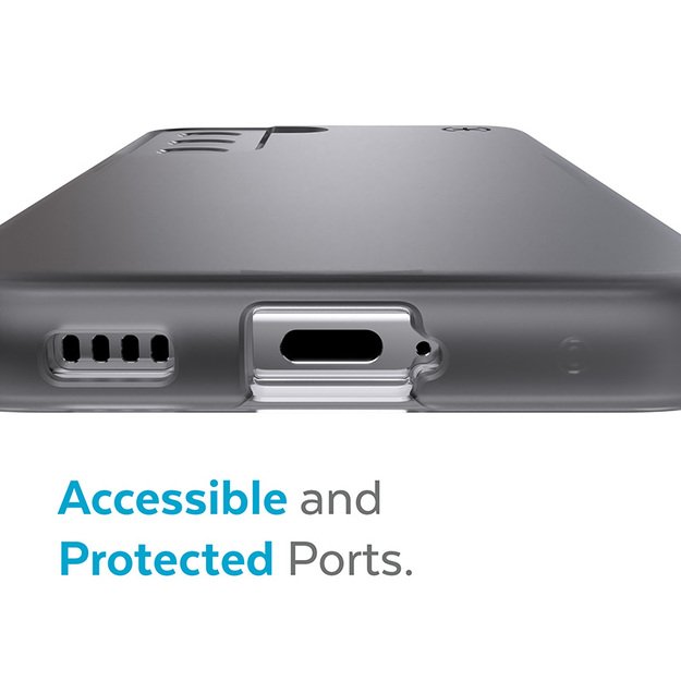 Speck Presidio Perfect-Mist – Samsung Galaxy S22+ dėklas su MICROBAN (Obsidian) 24