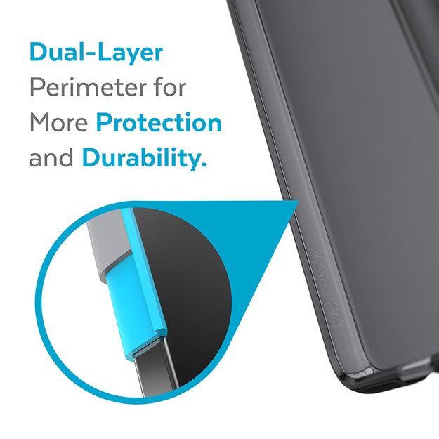 Speck Presidio Perfect-Mist – Samsung Galaxy S22+ dėklas su MICROBAN (Obsidian) 22