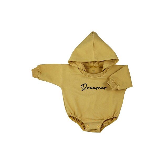 Baby Sweatpants with hood Koala Dreamer mustard, size 62 (3-6m), 62 (3-6m)