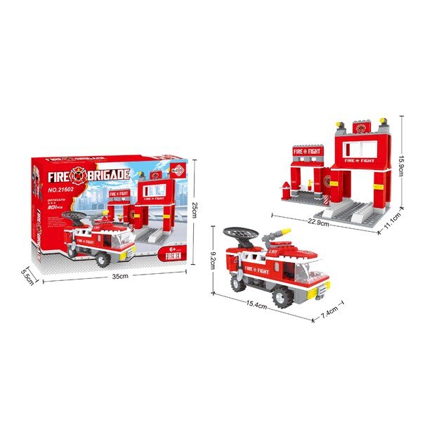 BLOXO firefighter building kit 260 pcs