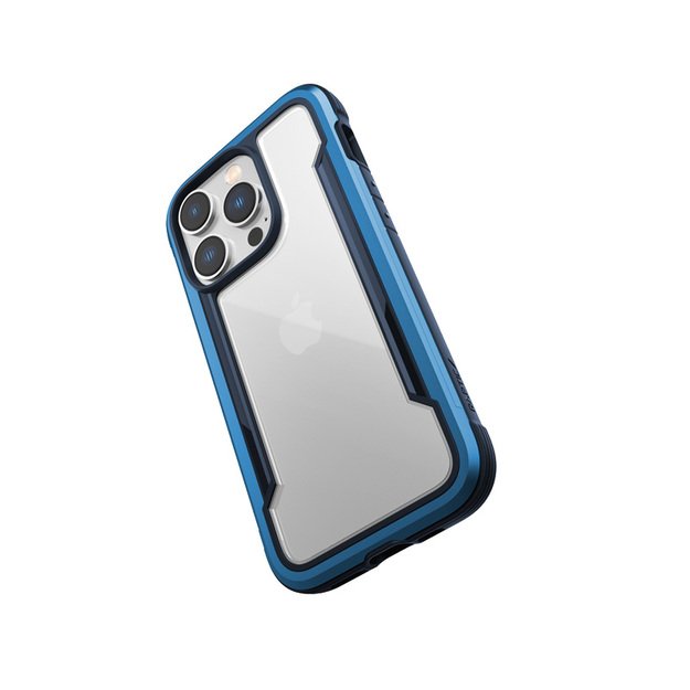 „X-Doria Raptic Shield“ – aliuminio dėklas, skirtas „iPhone 14 Pro“ (patikrintas kritimo metu 3 m) („Marine Blue“) 16