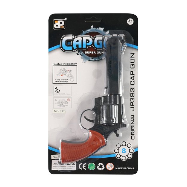 Plastic capsule gun for 8 shots