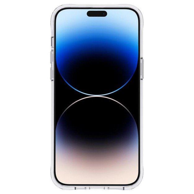 Skaidrus šautuvų popierius – dėklas, skirtas iPhone 14 Pro (Garden Party Blue) 20