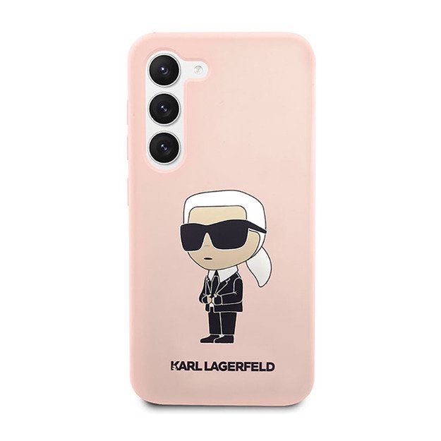 Karl Lagerfeld Silicone NFT Ikonik - Case for Samsung Galaxy S23 (Pink) 3