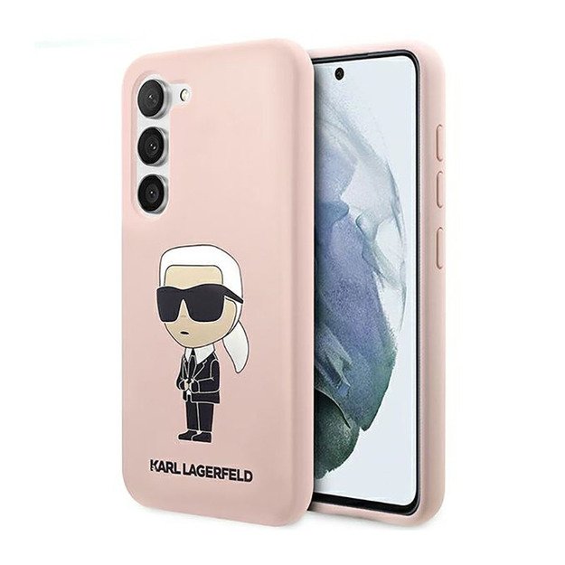 Karl Lagerfeld Silicone NFT Ikonik - Case for Samsung Galaxy S23 (Pink) 1