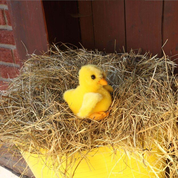 Plush chicken 14 cm ECO-FRIENDLY