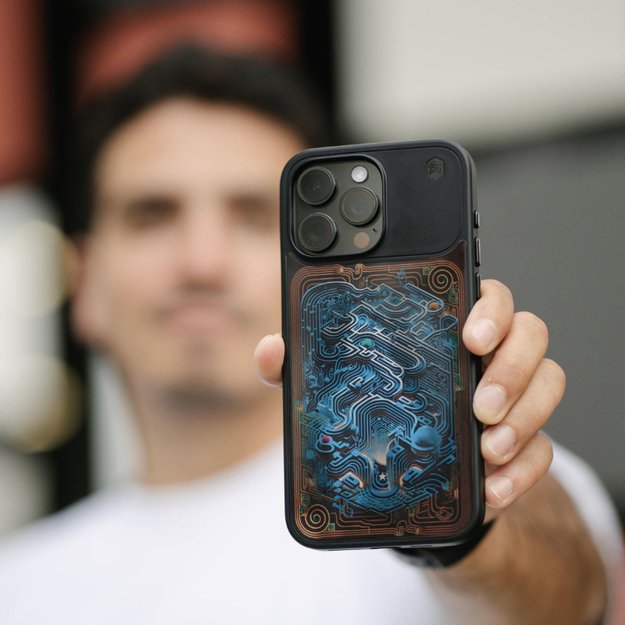 STM Reveal Warm MagSafe – dėklas, skirtas iPhone 15 (Black Realm) 15