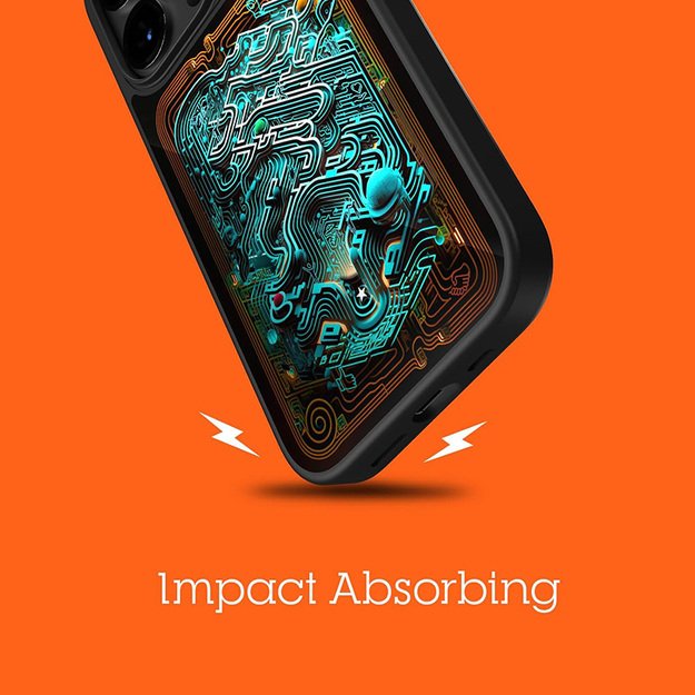 STM Reveal Warm MagSafe – dėklas, skirtas iPhone 15 (Black Realm) 5