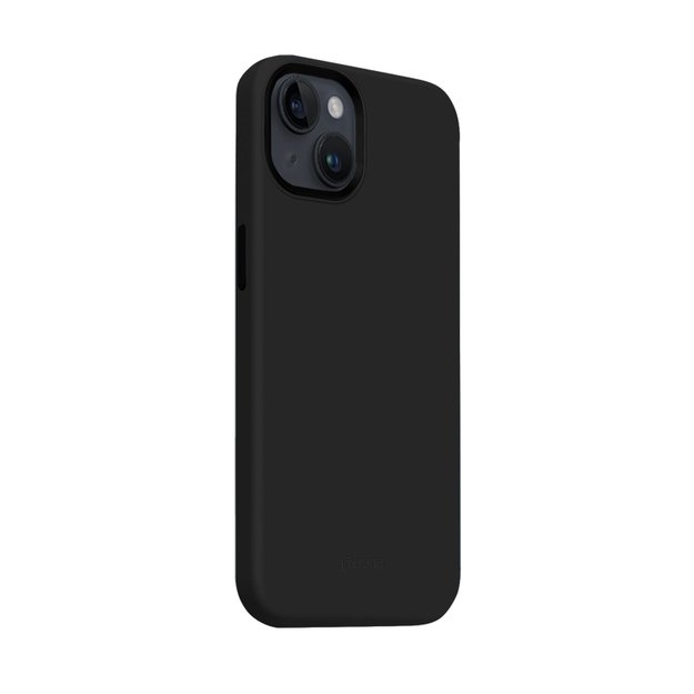 Crong Color Cover LUX Magnetic – dėklas, skirtas iPhone 15 Plus MagSafe (juodas)