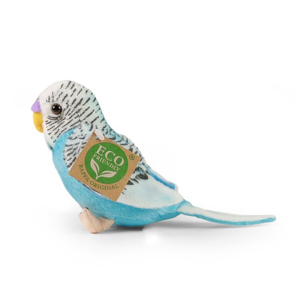 Plush budgies assort 13 cm ECO-FRIENDLY