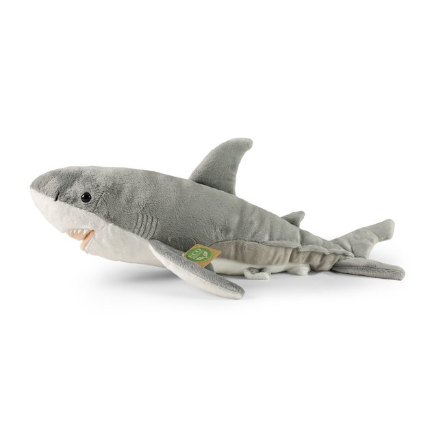 Plush white shark 51 cm ECO-FRIENDLY