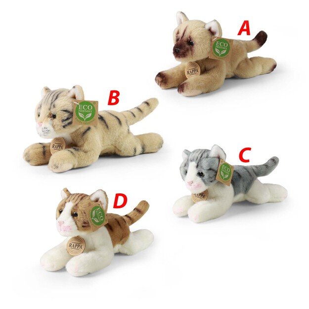 Plush cats assort 21 cm ECO-FRIENDLY