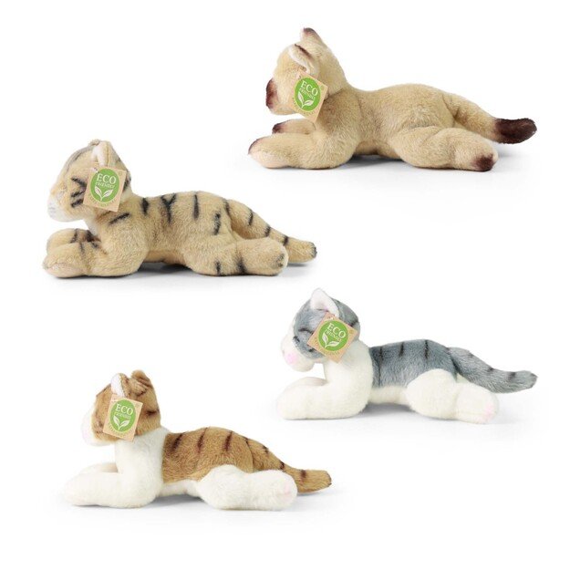 Plush cats assort 21 cm ECO-FRIENDLY