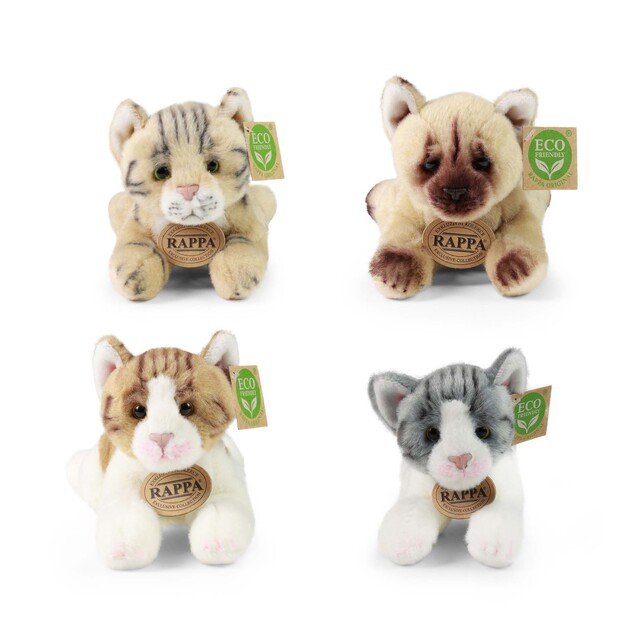 Plush cats assort 21 cm ECO-FRIENDLY
