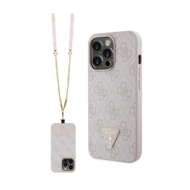 Guess Crossbody 4G Metal Logo - iPhone 13 Pro Max Case (pink) 1