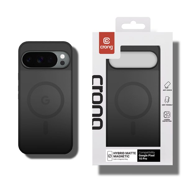 Crong Hybrid Matte Magnetic - MagSafe Case Google Pixel 10 Pro (Black) 6