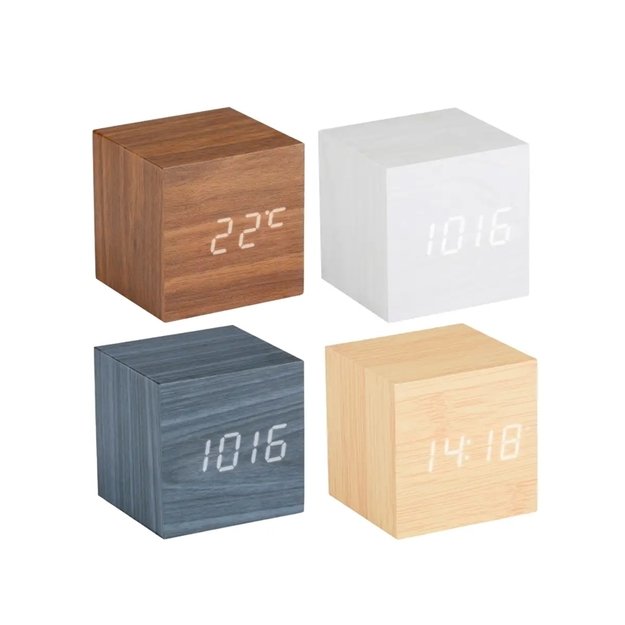 Digital Alarm Clock DARK BROWN 2