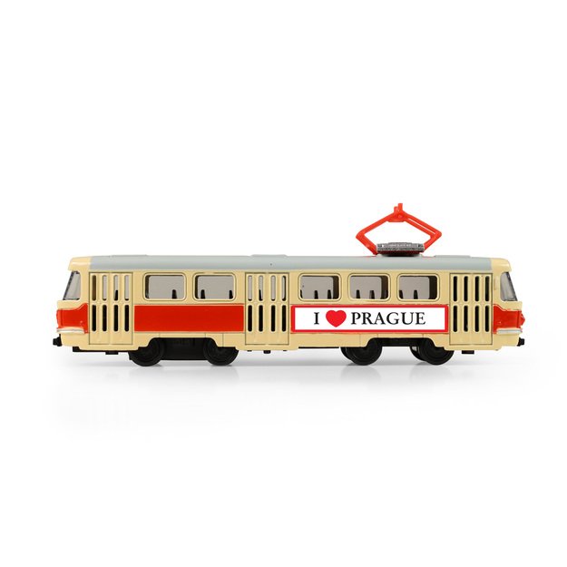 Metal tram 16 cm PRAGUE