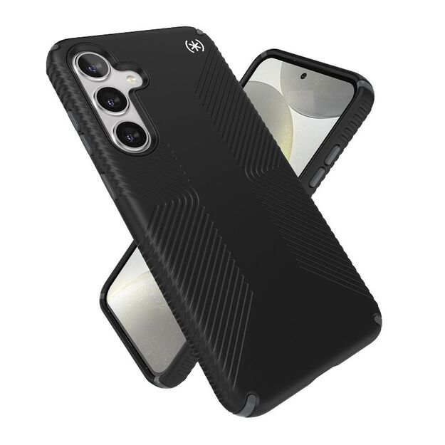 Speck Presidio2 Grip – dėklas, skirtas Samsung Galaxy S24+ (juodas / šiferio pilkas / baltas) 25