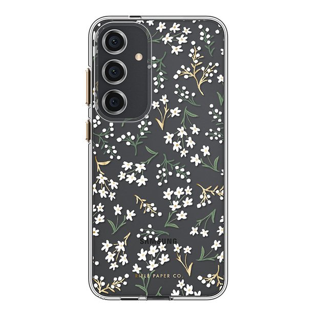 Skaidrus šautuvų popierius – Samsung Galaxy S24+ dėklas (Petite Fleurs)