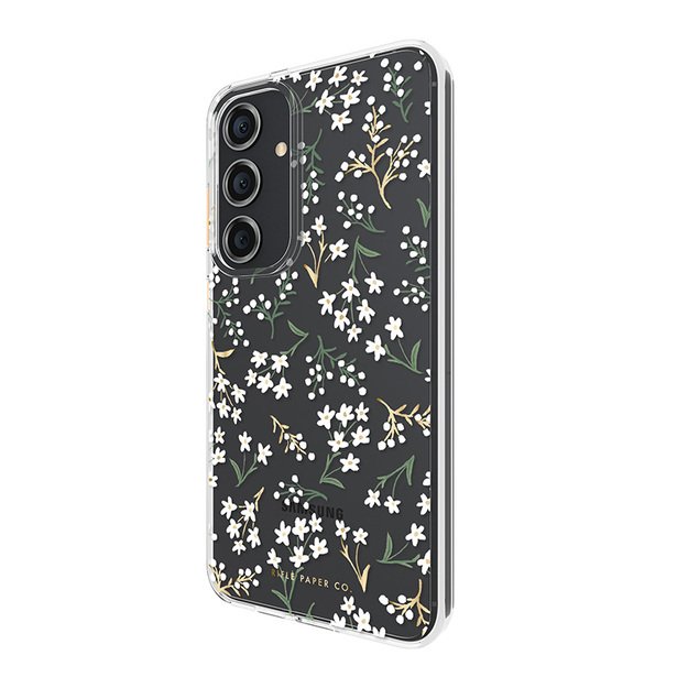Skaidrus šautuvų popierius – Samsung Galaxy S24+ dėklas (Petite Fleurs) 3