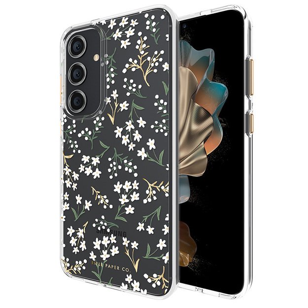 Skaidrus šautuvų popierius – Samsung Galaxy S24+ dėklas (Petite Fleurs) 6