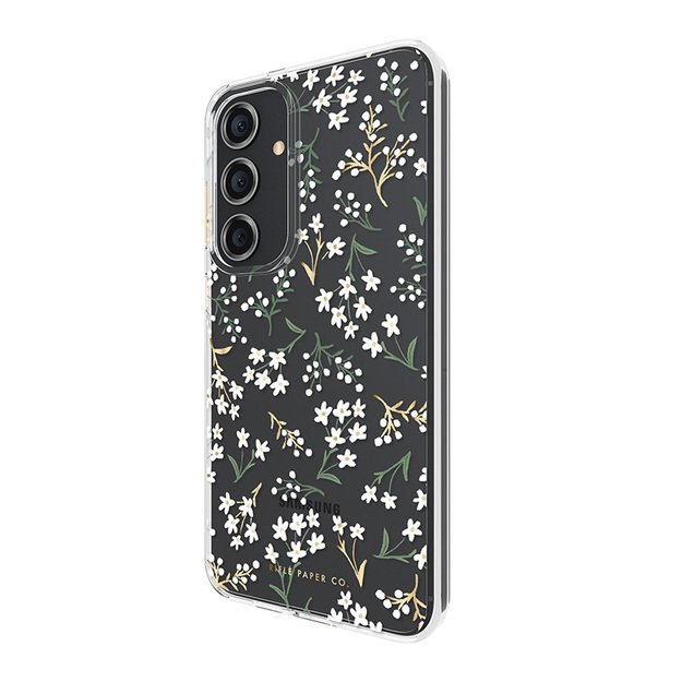 Skaidrus šautuvų popierius – Samsung Galaxy S24+ dėklas (Petite Fleurs)