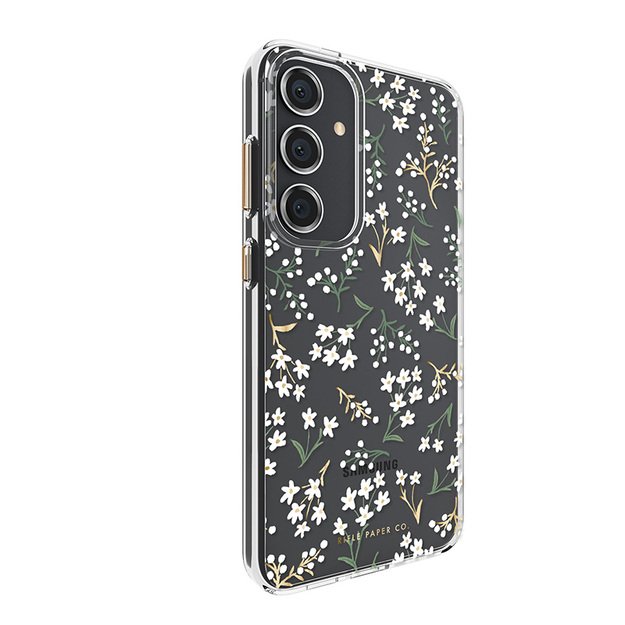 Skaidrus šautuvų popierius – Samsung Galaxy S24+ dėklas (Petite Fleurs) 2
