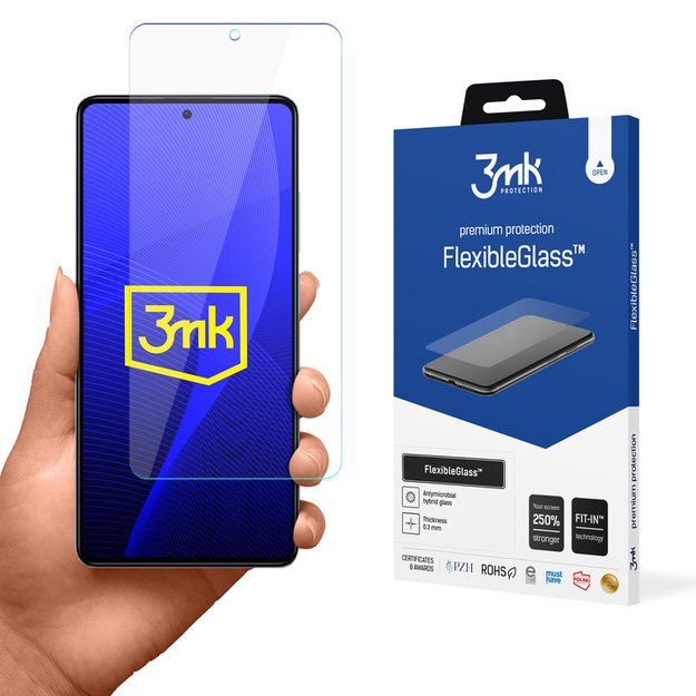 3mk FlexibleGlass – hibridinis stiklas, skirtas Xiaomi Redmi Note 12 Pro / Redmi Note 12 Pro+ 15