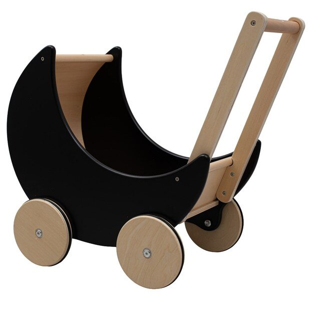 Wooden stroller, walker for kids 2in1 Ecotoys pink 1