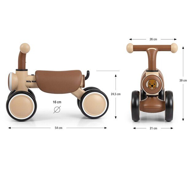 Children s balance bike Milly Mally York beige 12