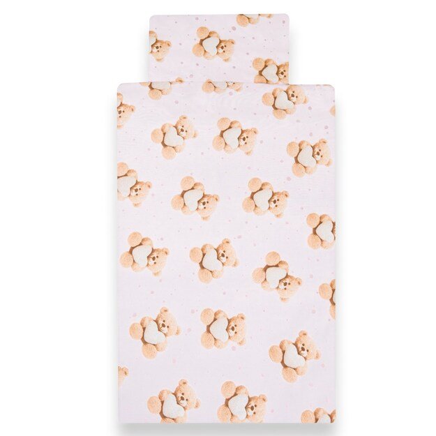 2-piece bedding New Baby Love Teddy Bear 90/120 cm pink