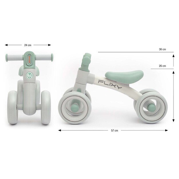 FLIXY Balance Bike with LED Light Milly Mally &ndash; Mint 11