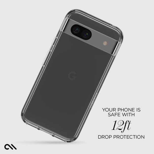 Case-Mate Signature Clear – dėklas, skirtas „Google Pixel 8A“ (skaidrus)