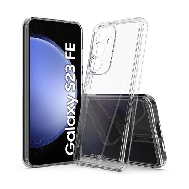Crong Crystal Shield Cover – Samsung Galaxy S23 FE dėklas (skaidrus) 3