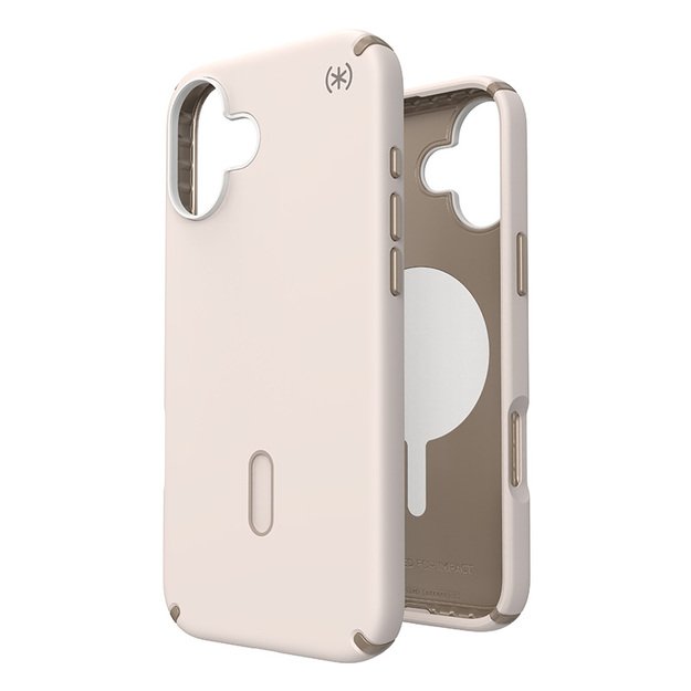 Speck Presidio2 Pro ClickLock & MagSafe – „iPhone 16 Plus“ dėklas (balintas kaulas / „Heirloom Gold“ / „Hazel Brown“)