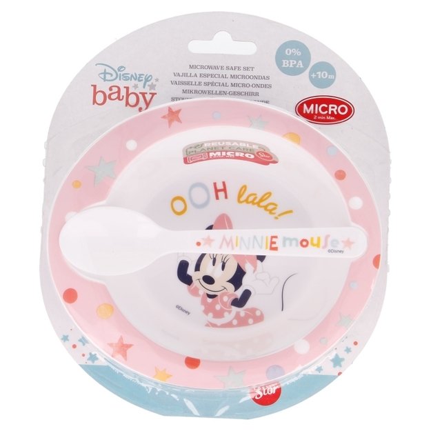 Minnie Mouse - Mikrobangų krosnelės rinkinys (dubuo su šaukštu) (Indigo dreams) 7