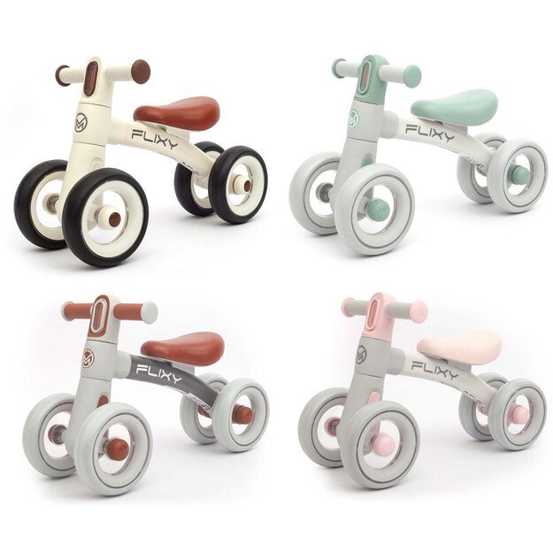 FLIXY Balance Bike with LED Light Milly Mally &ndash; cream