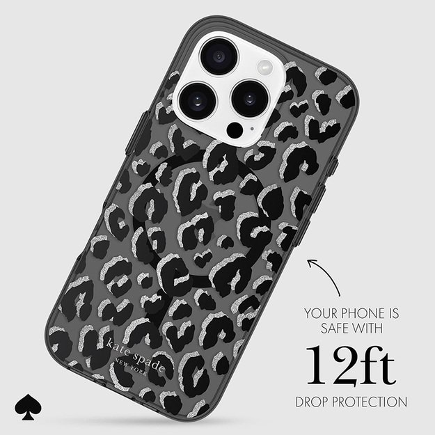 Kate Spade New York Protective MagSafe – dėklas, skirtas iPhone 16 Pro (City Leopard) 22