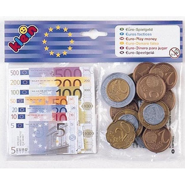 Euro banknotes and coins