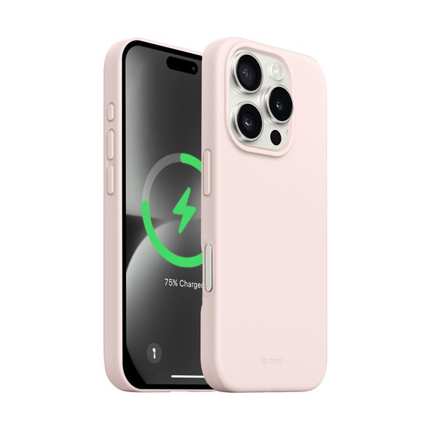 Crong Color Cover Magnetic – dėklas, skirtas iPhone 16 Pro Max MagSafe (smėlio rožinė) 10