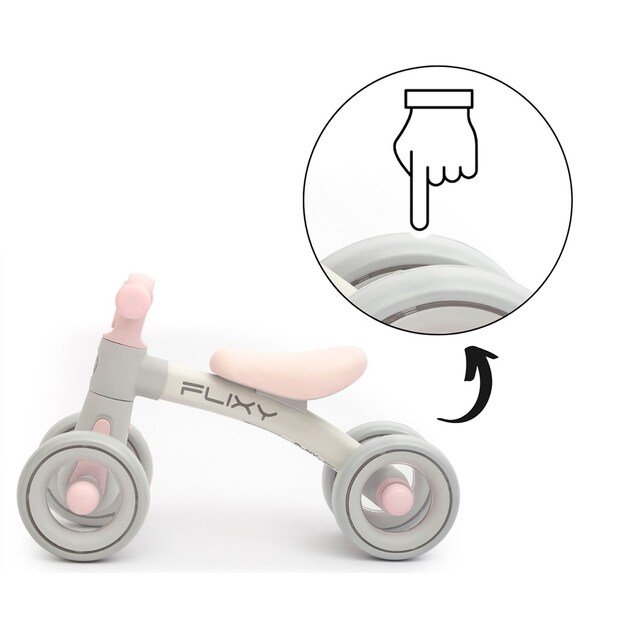 FLIXY Balance Bike with LED Light Milly Mally &ndash; pink