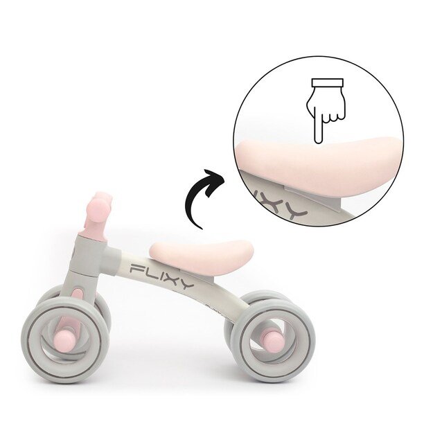 FLIXY Balance Bike with LED Light Milly Mally &ndash; pink